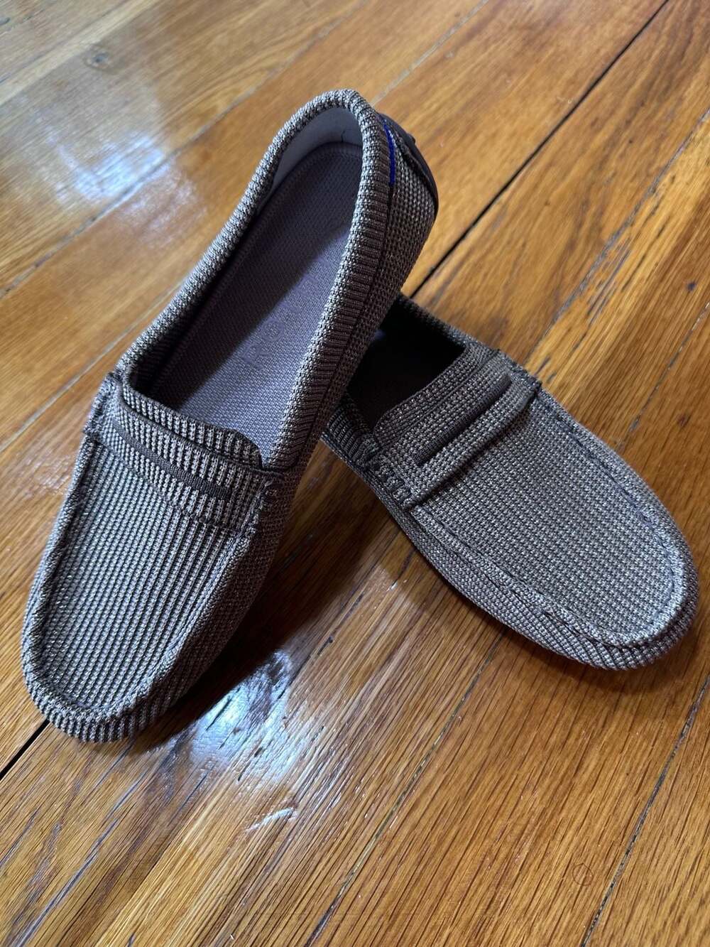 Rothy's The Daily Driver Brown Knit Loafers
